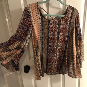 Flattering colorful Kimono